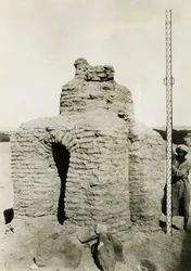Kristen grav i nekropolis, Qasr Ibrim, Egypten, foto af Ugo Monneret de Villard