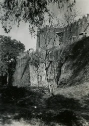 Ydervæggen af Vor Frue Maria af Zions Kirke, Axum, Etiopien, foto af Ugo Monneret de Villard