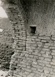 Ruiner af kirke i ørkenen, detalje af pendentiv til kuppel, Adindan, Egypten, foto af Ugo Monneret de Villard
