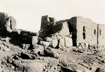 Ruiner på øen Bigeh, Egypten, foto af Ugo Monneret de Villard