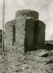 Grav i den nordlige nekropol, Qasr Ibrim, Egypten, foto af Ugo Monneret de Villard