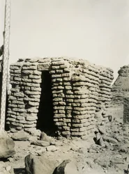 Grav i den nordlige nekropol, Qasr Ibrim, Egypten, foto af Ugo Monneret de Villard