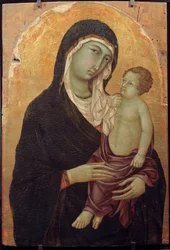 Virgin and Child Painting on wood by Ugolino di Nerio Dani