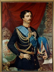 Karl af Bourbon Parma (1799 -1883), hertug af Parma - Karl III af Bourbon (1823 - 1854) 1800-tallet (olie på lærred)