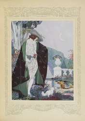 Han så en stor gylden karpe, illustration fra 
