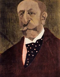 Portræt af Charles Camille Saint-Saens, fransk komponist, pianist og organist