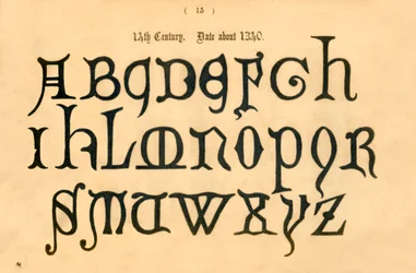 14. århundrede. Dateret omkring 1340, 1862