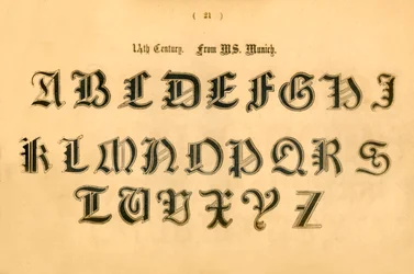14. århundrede. Fra MS. München, 1862