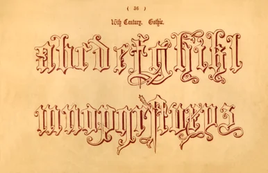 16. århundrede. Gotisk., 1862