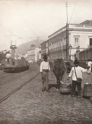En gadescene fra Botafogo, Rio, 1914