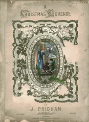 En julesouvenir, forside til noder, c1860