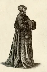 En hollandsk dame i udendørs kjole, 1640, 1937.