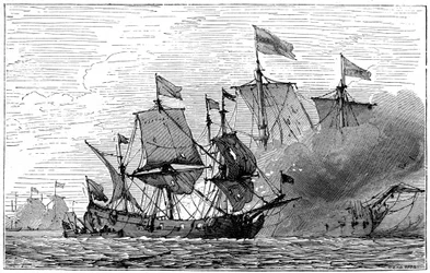 Et fransk brûlot-brandskib, 1700-tallet, 1898