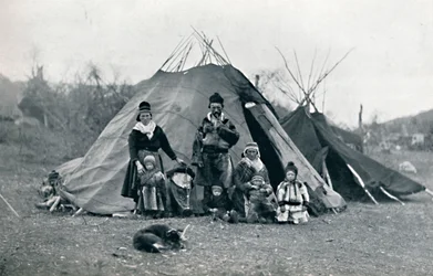 En lejrplads i Lapland, 1912