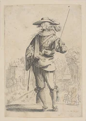En mand med en afgrøde, 1629.