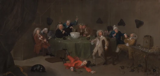 A Midnight Modern Conversation, ca. 1732.