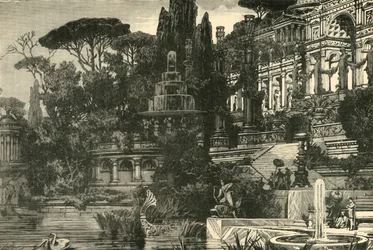 En romersk villa, 1890.