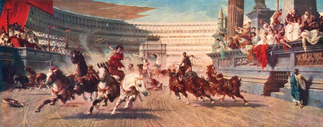 Et romersk stridsvognsløb, Circus Maximus, 20. århundrede