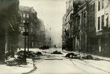 En gade i Lille, 1919.