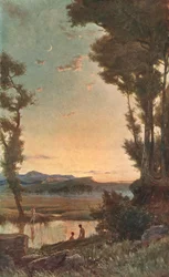 A Sylvan Stream, slutningen af det 19. århundrede, c1902.
