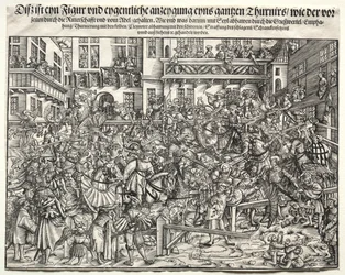 En turnering, 1500-tallet.
