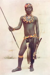 En Zulu-kriger, 1912