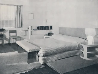 Et soveværelse i et landsted, af Duncan Miller, London, 1936