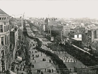 En festdag i den amerikanske hovedstad, Washington DC, USA, 1895.
