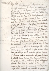 Et brev af Oliver Cromwell til kardinal Mazarin, 4. december 1657, 1899