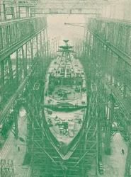 En let krydser under konstruktion, c1917 1919