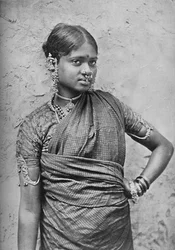 En nautchpige, Madras Præsidentskab, 1902