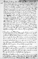 En side fra John Newtons journal, 1750-1754 1965