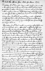 En side fra John Newtons journal, 1750-1754 1965