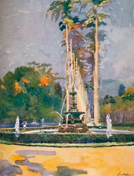 En del af Avenue of Royal Palms, Botanisk Have, 1914