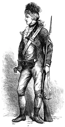 En rigtig amerikansk riffelmand, c1776-1780 c1880