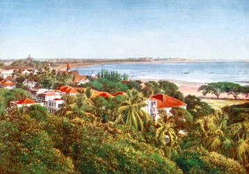 Udsigt fra Ridge, Bombay, Indien, begyndelsen af det 20. århundrede