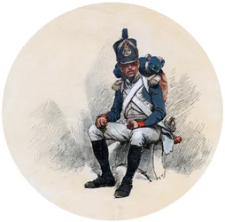 En voltigeur, 1800-tallet