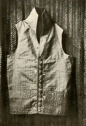 En vest båret af grev Lemcke, c1798, 1937.