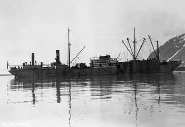 En hvalfanger, Magdalene Bay, Spitzbergen, Norge, 1929