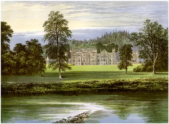 Abbotsford, Roxburghshire, Skotland, hjemsted for familien Scott, c1880