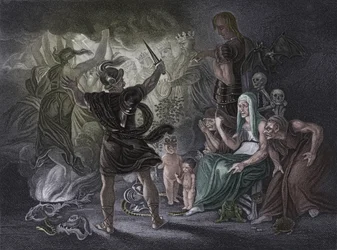Akt IV Scene i fra Macbeth, c1800-tallet