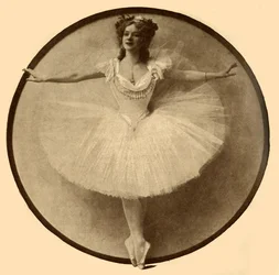 Adeline Genée, en udsøgt ballet-tådanserinde fra den gamle skole., 1910.