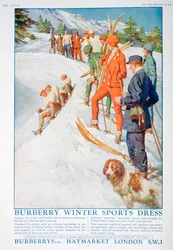 Annonce for Burberry vintersportskjole, 1928