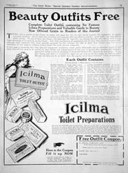 Annonce for Icilma Toiletpræparater, 1913