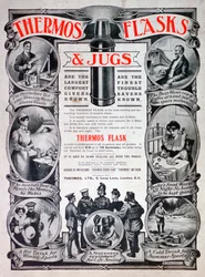 Annonce for termoflasker og kander, 1910