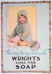 Annonce for Wrights kultjæresæbe, 1924