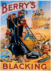 Annonce for Berrys støvlelak, 1887