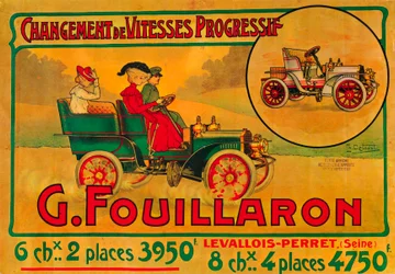 Annonce for Fouillaron-biler, c1900-tallet