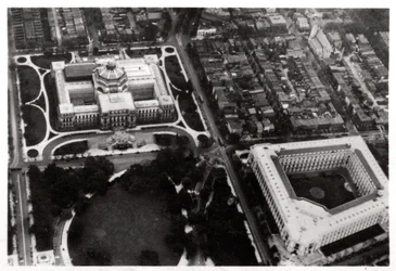 Luftfoto af Library of Congress, Washington DC, USA, fra en Zeppelin, 1928 1933