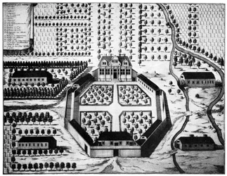 Luftfoto af vingården Vergelegen, Sydafrika, 1700-tallet 1931